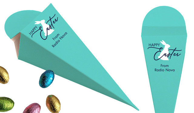 Turquoise Personalised Easter Carrot Box