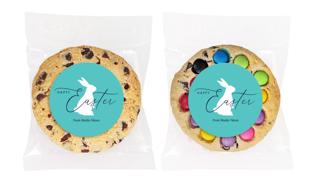 Turquoise Personalised Easter Cookies