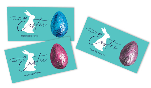 Lilac Personalised Easter Egg Card