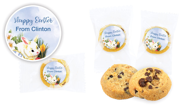 Easter Scene Easter Personalised Bite-Size Cookie 5g