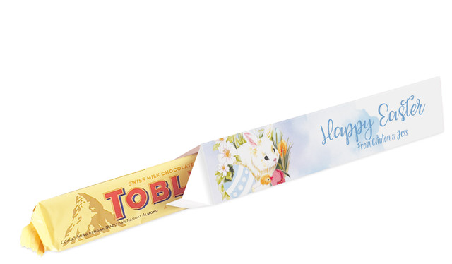 Easter Scene Personalised Easter Toblerone Bar In A Box