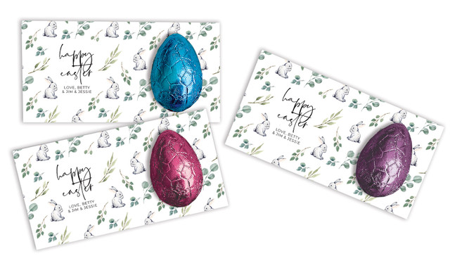 Eucalypt Personalised Easter Egg Card
