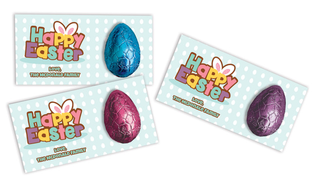 Happy Easter Personalised Easter Egg Card