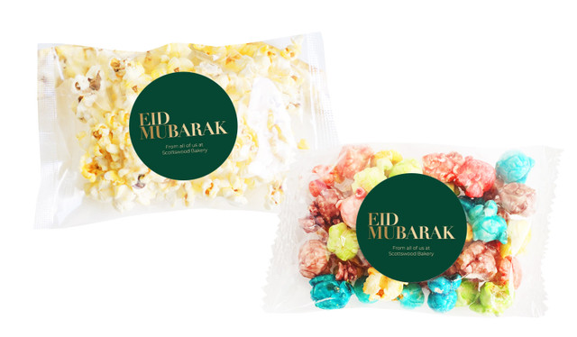 Simple Green Personalised Popcorn Bag