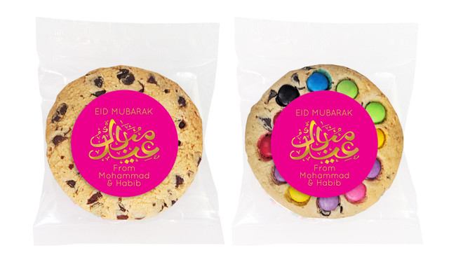 Symbol On Pink Personalised Cookie