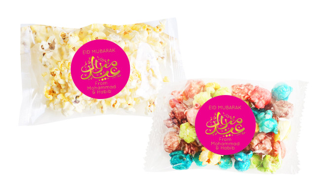 Symbol On Pink Personalised Popcorn Bag