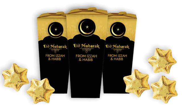 Moon Star Personalised Eid Chocabox Favour Boxes