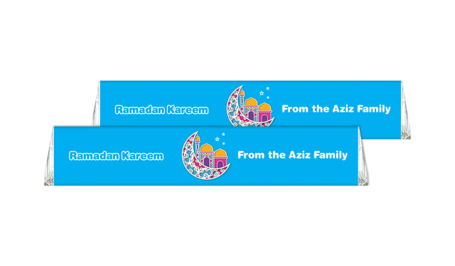 Fun Blue Toblerone Eid Mubarak Chocolates 50g