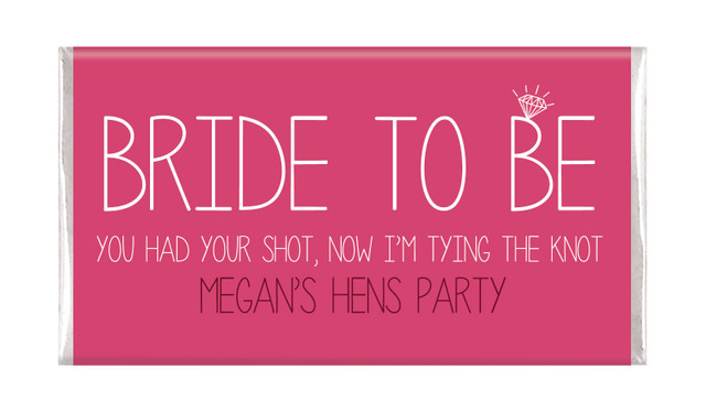 Bride To Be Hens Night Chocolates