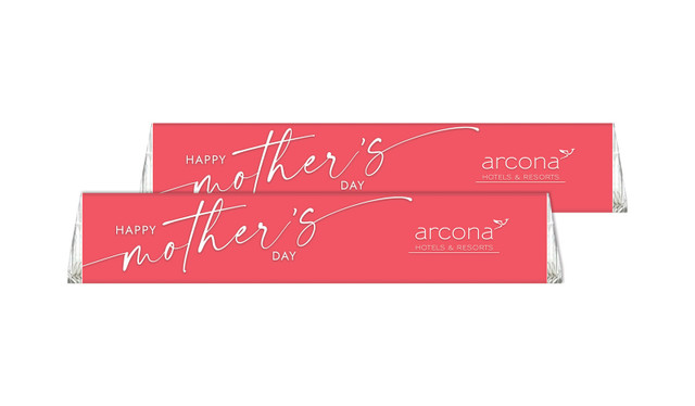 Watermelon Pink Personalised Toblerone Mother's Day Chocolates 50g