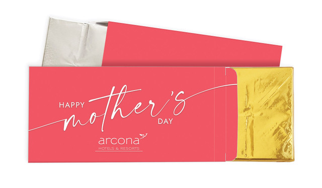 Watermelon Pink Mothers Day Personalised Chocolate Bar In A Box