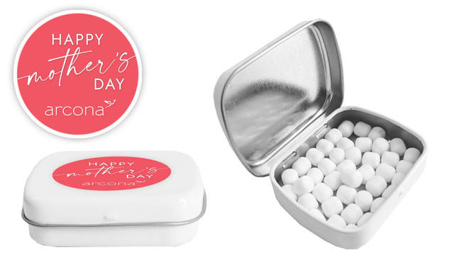 Watermelon Pink Mothers Day Personalised Mint Tins