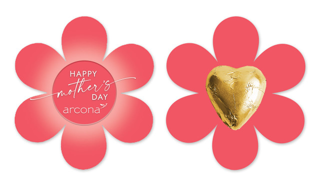 Watermelon Pink Mother's Day Flower Card