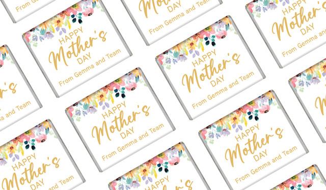 Colourful Florals Mother's Day Custom Mini Chocolates