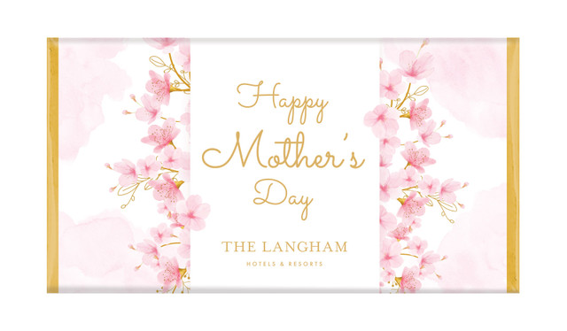 Beautiful Blossoms Mother's Day Personalised Chocolate Bars
