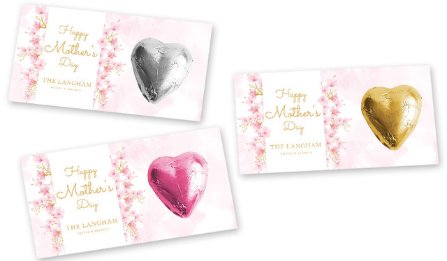 Beautiful Blossoms Mother's Day Chocolate Heart Card