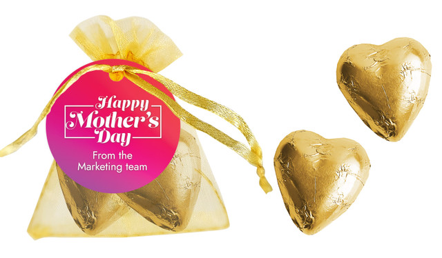 Pink And Purple Mother's Day Organza Bag