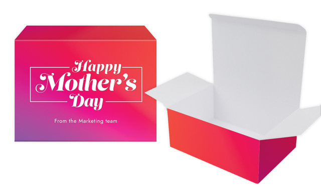 Pink And Purple Mothers Day Personalised Tuck Gift Box