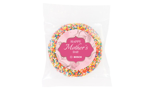Rose Gold And Pink Mother's Day Personalised Chocolate Freckle