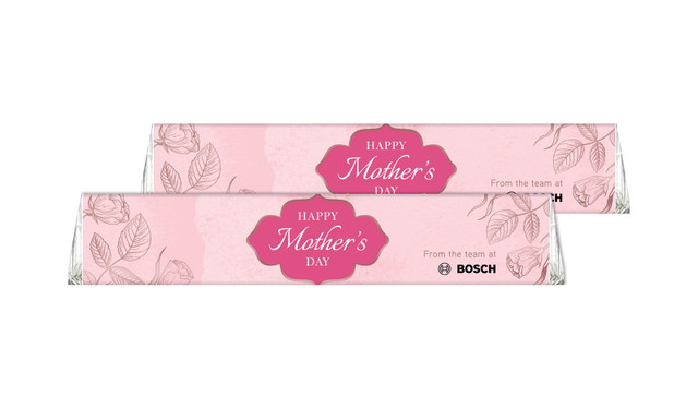 Rose Gold And Pink Personalised Toblerone Mother's Day Chocolates 50g