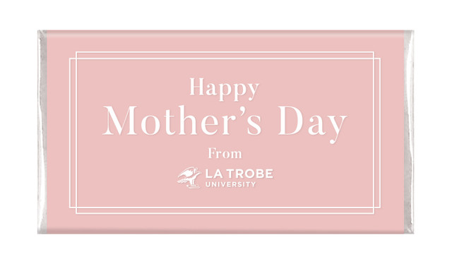 Simple Pink Mother's Day Personalised Chocolate Bars