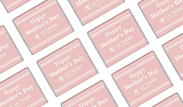Simple Pink Mother's Day Custom Mini Chocolates