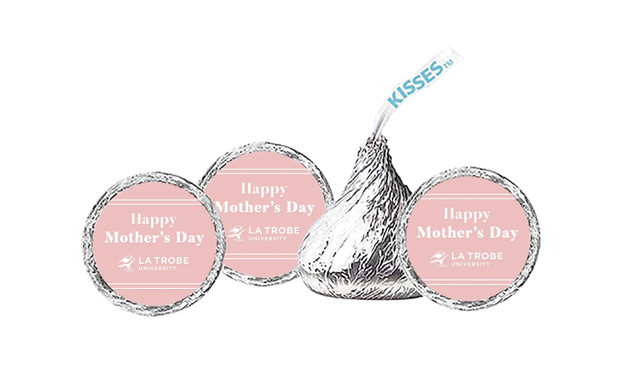 Simple Pink Mothers Day Personalised Hersheys Kisses