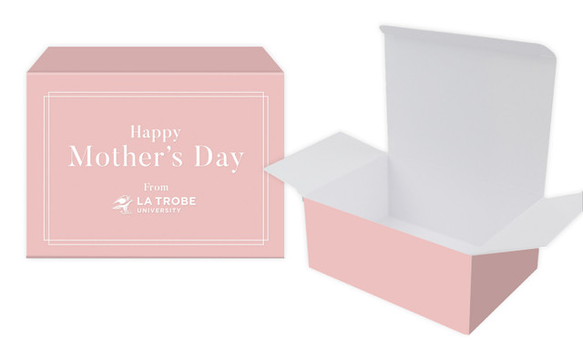 Simple Pink Mothers Day Personalised Tuck Gift Box