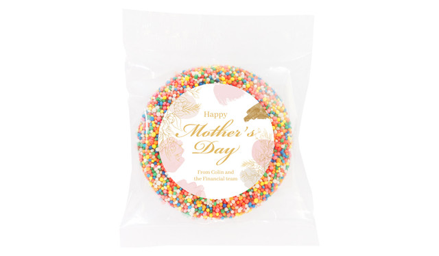 Watercolour Mother's Day Personalised Chocolate Freckle