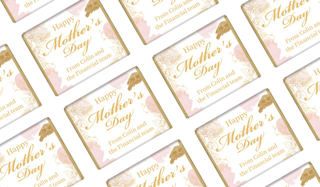 Watercolour Mother's Day Custom Mini Chocolates