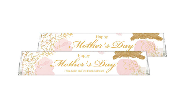 Watercolour Personalised Toblerone Mother's Day Chocolates 50g