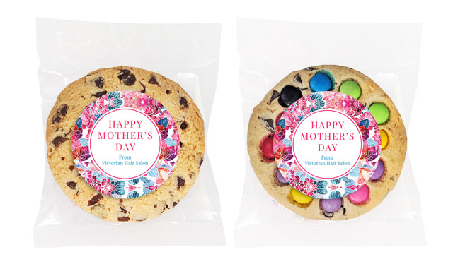 Seamless Floral Mother's Day Personalised Day Cookie