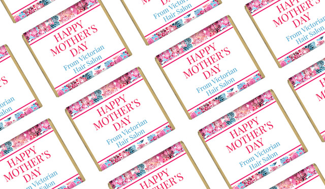 Seamless Floral Mother's Day Custom Mini Chocolates