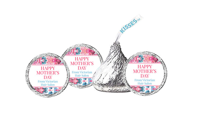 Seamless Floral Mothers Day Personalised Hersheys Kisses