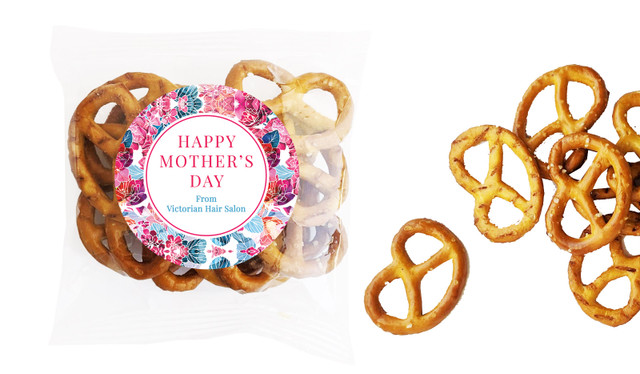 Seamless Floral Mothers Day Personalised Bag Of Pretzels