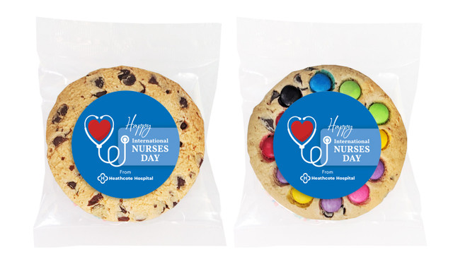 Heart Stethoscope International Nurses Day Personalised Cookie
