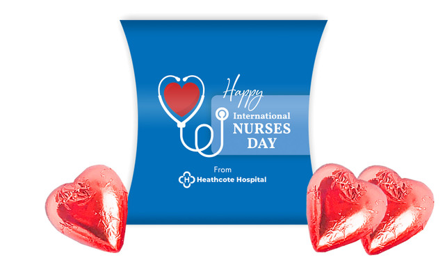 Heart Stethoscope International Nurses Day Personalised Pillow Boxes