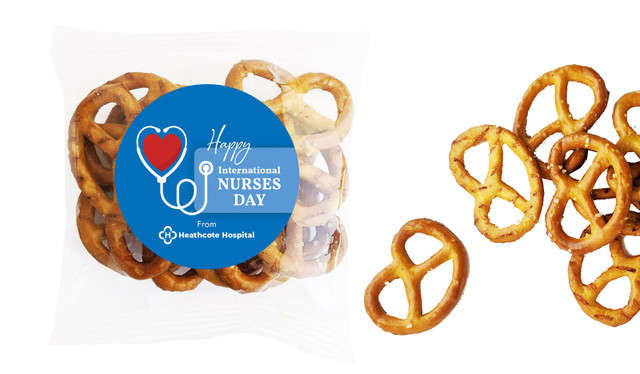 Heart Stethoscope International Nurses Day Personalised Bag Of Pretzels