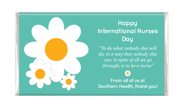 Daisy Nurses Day Personalised Chocolate Bars
