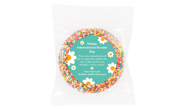 Daisy International Nurses Day Personalised Cookie