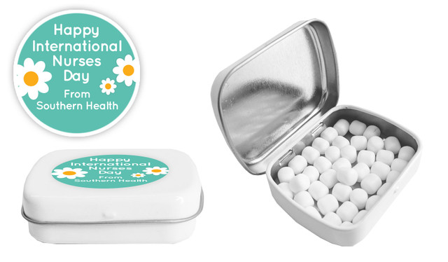 Daisy International Nurses Day Personalised Mint Tins