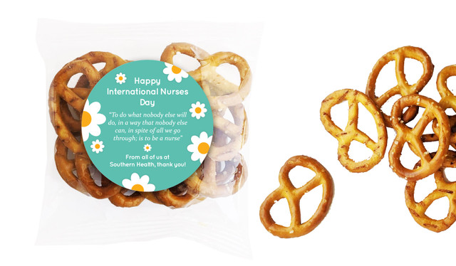 Daisy International Nurses Day Personalised Bag Of Pretzels