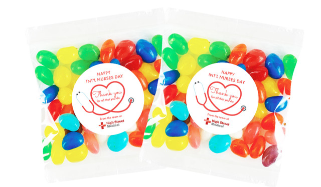 Red Stethoscope International Nurses Day Personalised Lolly Bag