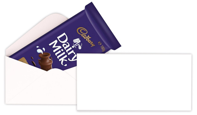 Big Number Silver Anniversary Personalised Cadbury Bar Box (Box Only)