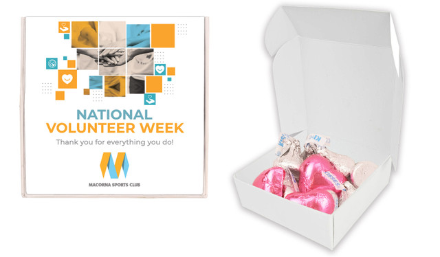 Company Colours Volunteer Week Hugs And Kisses Box