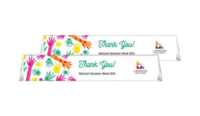 Helping Hands Volunteer Week Personalised Toblerone 50g