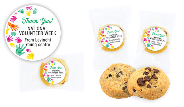 Helping Hands National Volunteer Week Bite-Size Cookie 5g