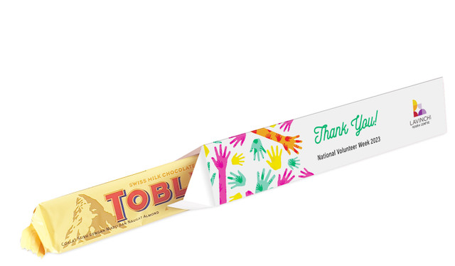 Helping Hands Volunteer Week Toblerone Bar In A Box
