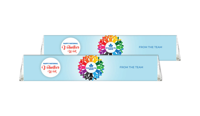 Rainbow Peoples Volunteer Week Personalised Toblerone 50g