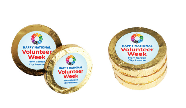 Rainbow Peoples Volunteer Week Chocolate Coin